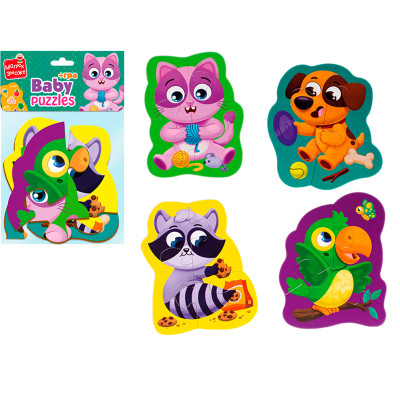 Пазли максі Vladi Toys картонні з грою Малюк Зможе «Хатні улюбленці» VT1722 VT1722-21