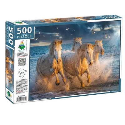 Пазли 500 " Білі коні" Ен.4818