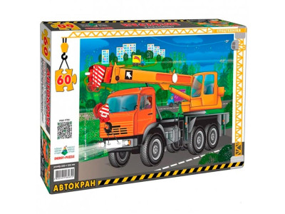Пазл "Автокран" 60 ел Ен.5655 Пазл "Автокран" 60 ел Ен.5655