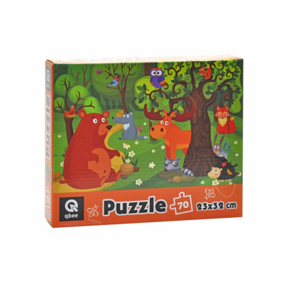 Пазли qbee "Лісові мешканці" 70 елементів QB400-002