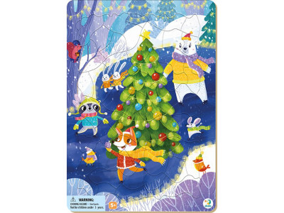 Пазл з рамкою "Звірята на ковзанах" 300266