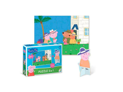 Пазл на 60 елементів з фігуркою «Peppa Pig» 200121 Пазл на 60 елементів з фігуркою «Peppa Pig» 200121