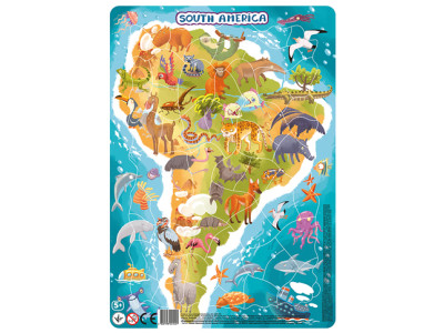 DODO Пазл з рамкою Південна Америка 53 елементи(24) R300178