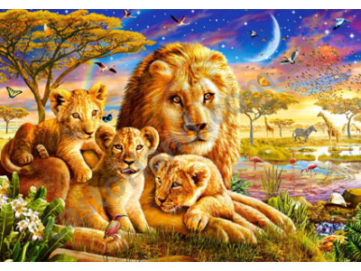 Пазл "Сімя левів" 500 елементів 52134