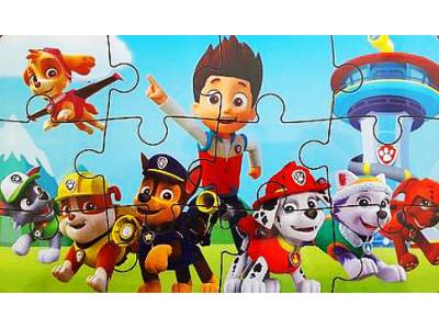 Пазл деревяний з підкладкою "Цуценята" (SP0349) SP0349