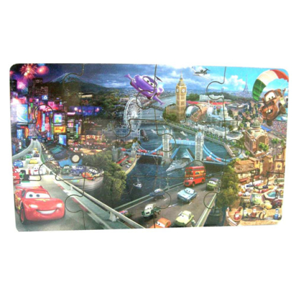 Пазл деревяний з підложкою: Робокар Поли SP0347