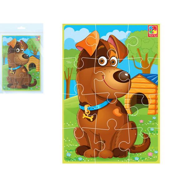 Мякі пазли А5 Малюк зможе "Песик" VT1103-92(укр) VT1103-92