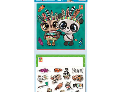 Набір для творчості Пухнасті індіанці Vladi toys 4 в 1 VT4210-12