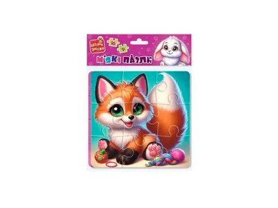 Мякі пазли Vladi Toys "Зайчик та лисичка" розвиваючі VT1102-35
