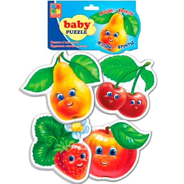 Бейбі пазли Vladi Toys 4в1 "Фрукти" VT1106-77