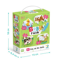 Пазл Dodo Baby puzzle День на фермі 4 в 1 300687