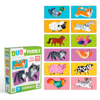 Пазл Dodo DUO Тваринки-половинки 24 елементи 300689 Пазл Dodo DUO Тваринки-половинки 24 елементи 300689