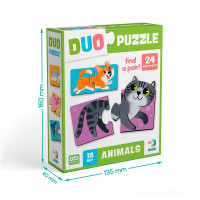Пазл Dodo DUO Тваринки-половинки 24 елементи 300689 Пазл Dodo DUO Тваринки-половинки 24 елементи 300689