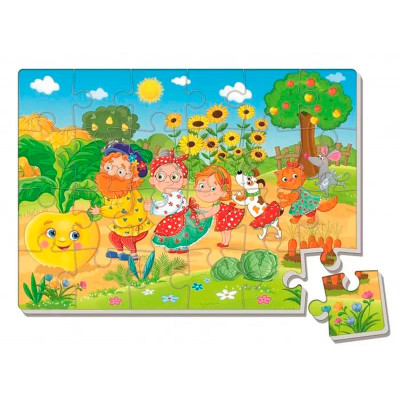 Гра розвиваюча Vladi Toys Малюк зможе "Ріпка" м'які пазли А4 VT1102-28