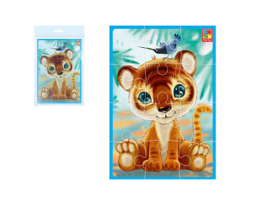 Гра розвиваюча Vladi Toys Малюк зможе "Тигреня" мякі пазли А5 VT1103-93