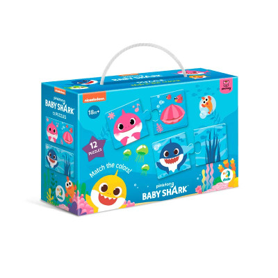 Пазл Dodo Baby Shark З'єднай кольори для дітей 200586