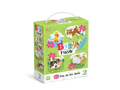 Пазл Dodo Baby puzzle День на фермі 4 в 1 300687