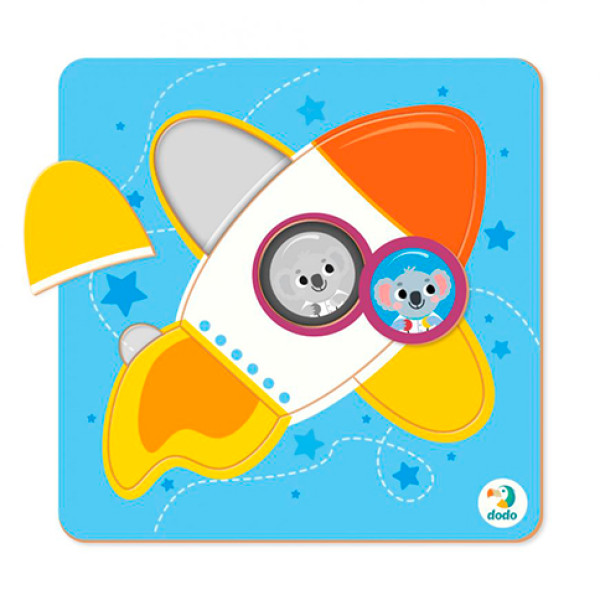 Пазл-сортер Dodo Ракета 5 елементів 300348