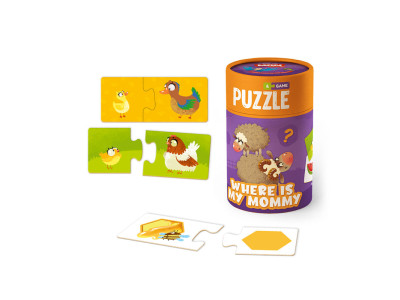 Пазл та гра "Де моя мама" 200101