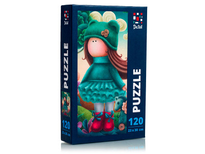 Пазл Vladi Toys "Маленька лялька з коником" De.tail 120 елементів DT100-03