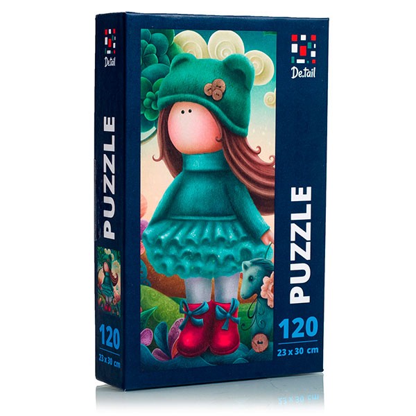 Пазл Vladi Toys "Маленька лялька з коником" De.tail 120 елементів DT100-03