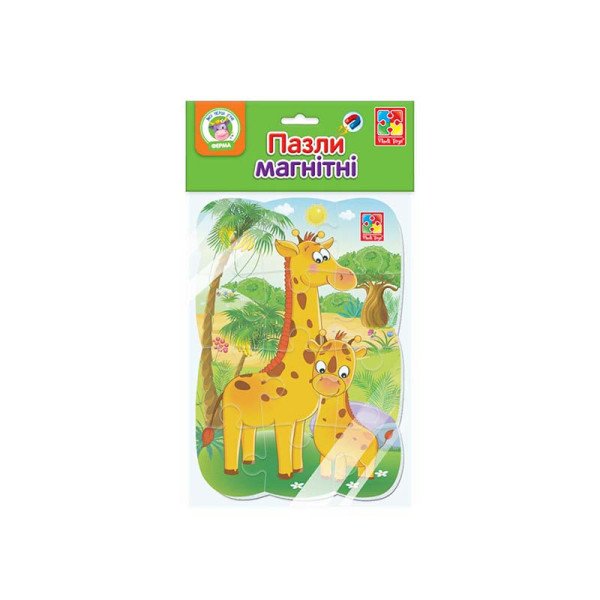 Пазли на магніті А5 Vladi Toys "Жирафики" фомові VT3205-79