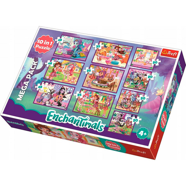 Пазл "10 в 1" - Пригоди Enchantimals 90354