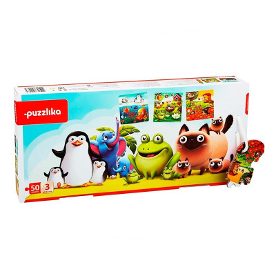 Пазли 3 в 1 "Улюблені тварини" 12985