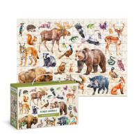 Пазл Dodo Монтессорі Лісові тварини 200 елеменів 300638