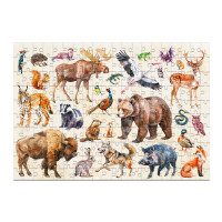 Пазл Dodo Монтессорі Лісові тварини 200 елеменів 300638