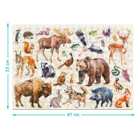 Пазл Dodo Монтессорі Лісові тварини 200 елеменів 300638