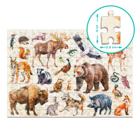 Пазл Dodo Монтессорі Лісові тварини 200 елеменів 300638