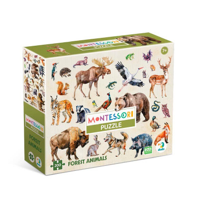 Пазл Dodo Монтессорі Лісові тварини 200 елеменів 300638