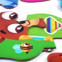 Гра розвиваюча Vladi Toys Лісові звірі пазли картонні з грою VT1722-26