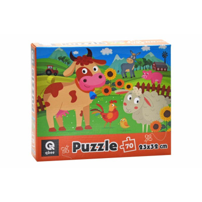 Пазли qbee "Мешканці ферми" 70 елементів QB400-004 Пазли qbee "Мешканці ферми" 70 елементів QB400-004