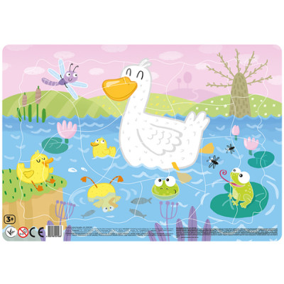 DODO Пазл з рамкою "Каченята" 21 елемент R300183