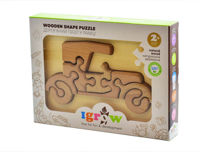 Дерев'яний пазл - конструктор у рамці "Ретро-Авто" Дерев'яний пазл - конструктор у рамці "Ретро-Авто"