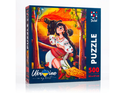 Пазл Vladi Toys "Україночка з джавеліном" De.tail 500 елементів DT500-07