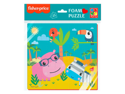 Мякі пазли Vladi Toys "Fisher Price. Бегемот та зебра" фомові 22х23 см VT1109-04 Мякі пазли Vladi Toys "Fisher Price. Бегемот та зебра" фомові 22х23 см VT1109-04