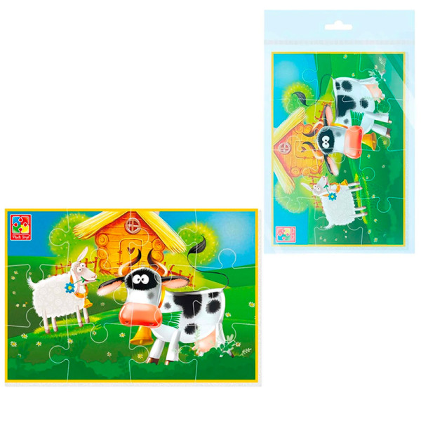 М'які пазли Vladi Toys А5 Малюк зможе "Ферма" фомові VT1103-97