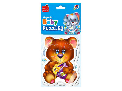 Бейбі пазли Vladi Toys Малюк зможе "Лісові жителі" магнітні VT3208-17