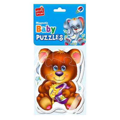 Бейбі пазли Vladi Toys Малюк зможе "Лісові жителі" магнітні VT3208-17