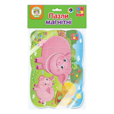 Магнітні пазли Vladi Toys Свинка та порося А5 VT3205-77