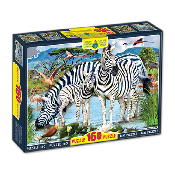 Пазли Зебри 160 ел в кор Ен.2975 Пазли Зебри 160 ел в кор Ен.2975