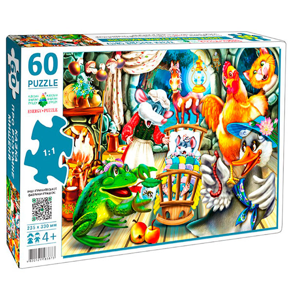 Пазл "Казка про розумне мишеня" 60 ел Ен.3873