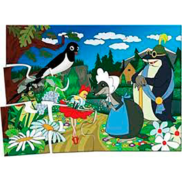 Пазл 12 ел. "Дюймовочка" в пакеті Ен.1633