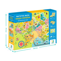 Мапа України Dodo магнітна 200268