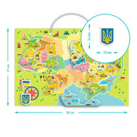 Мапа України Dodo магнітна 200268