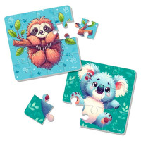 Пазли дитячі Vladi Toys "Лінивець та коала" мякі VT1102-40