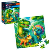 Пазли Vladi Toys De.tail Доісторичні друзі 64 деталі DT1234-08